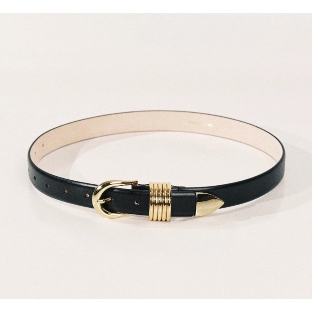 dehanche Leather belt Hollyhock Black Size S